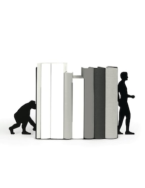Sujetalibros evolución del hombre Doiy