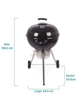 Asador de carbón Avera AC22P
