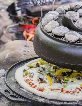 Asador de carbón Lodge Wok