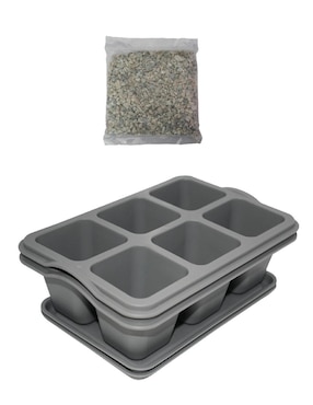 Kit de charolas para suculentas Smart Garden con sistema automático de riego