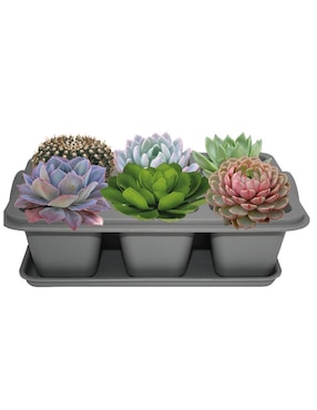 Maceta Smart Garden de plástico con sistema automático de riego