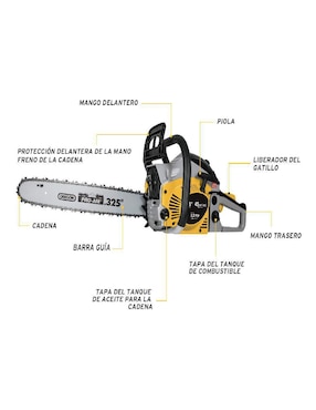 Motosierra a gasolina Pretul MOT-4518P