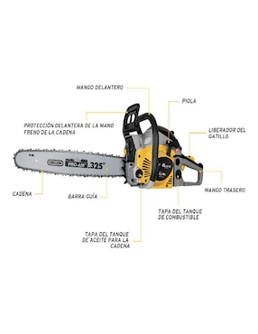Motosierra a gasolina Pretul MOT-4520P