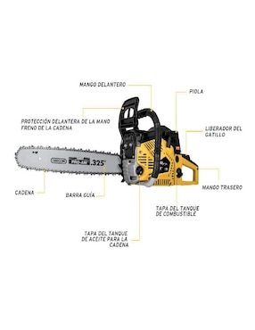 Motosierra a gasolina Pretul MOT-6018P