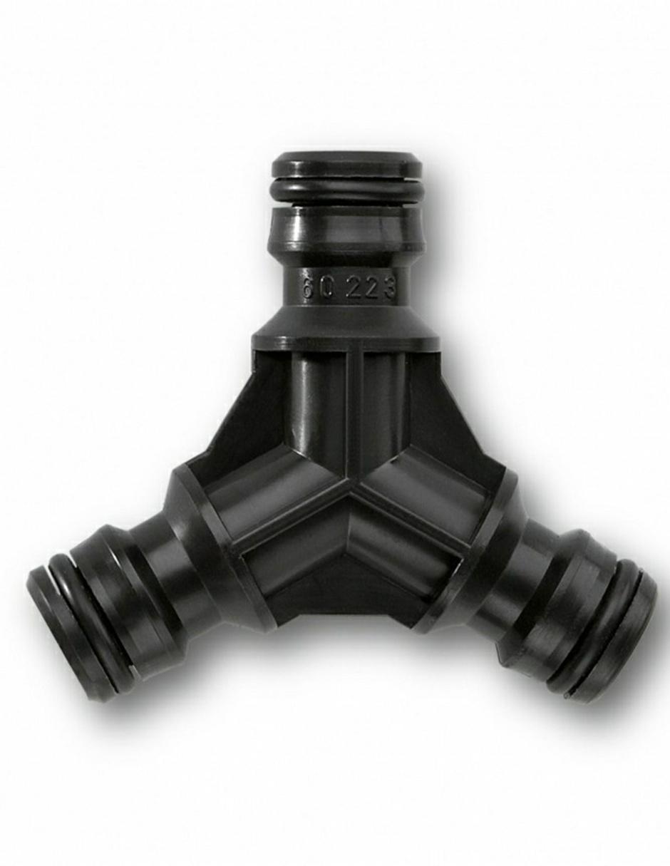 Conector de 3 vías negro Conector de 3 vías negro
