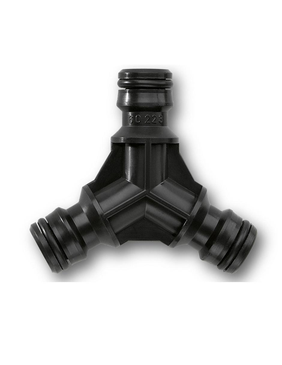 Conector de 3 vías negro 3
