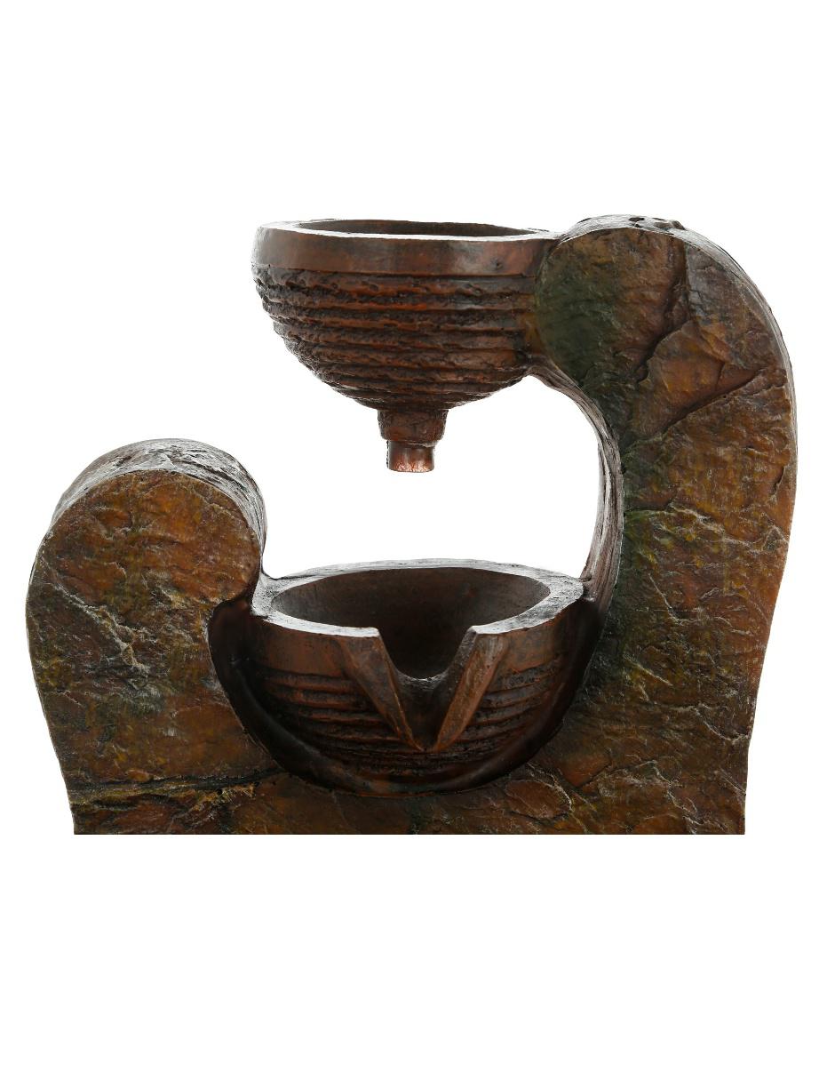 Fuente de agua de resina 4