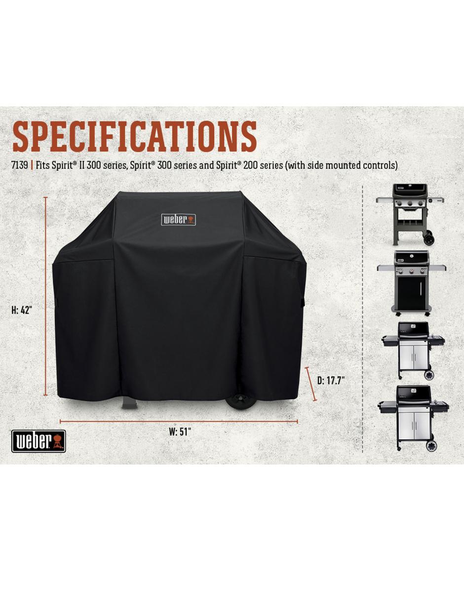 Funda para asador 7139 negro 3