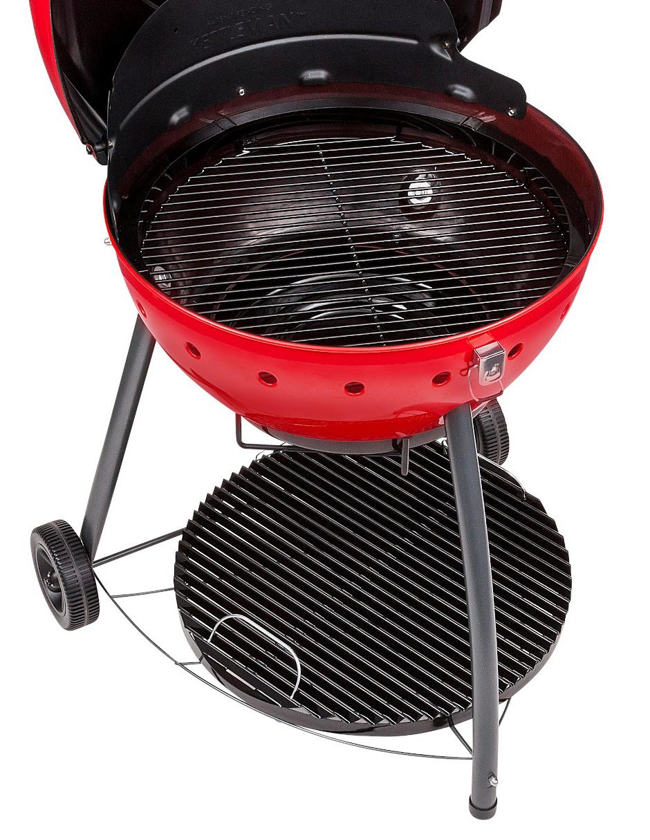 Asador de carbón Kettleman TRU-Infrared rojo 2
