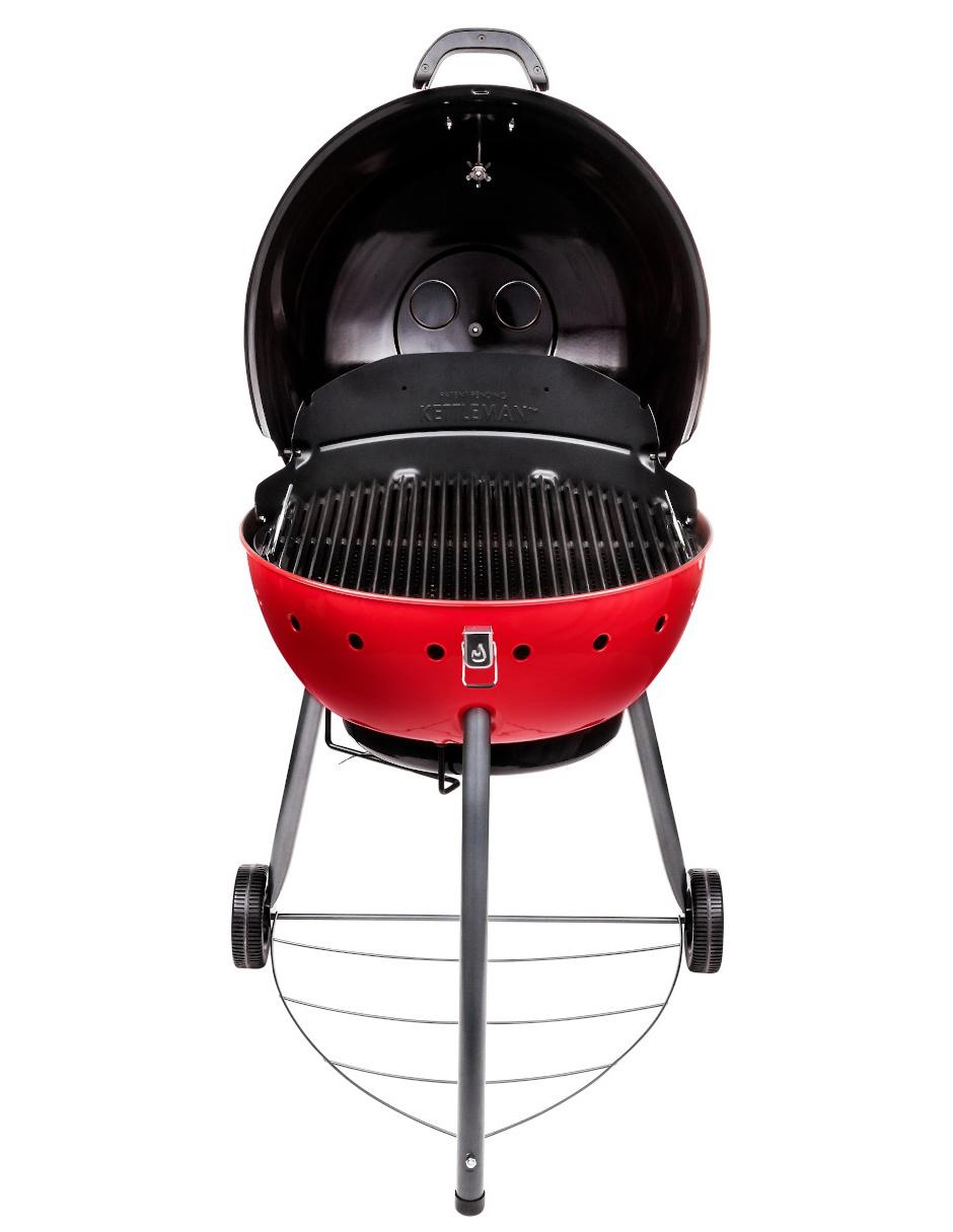 Asador de carbón Kettleman TRU-Infrared rojo 5
