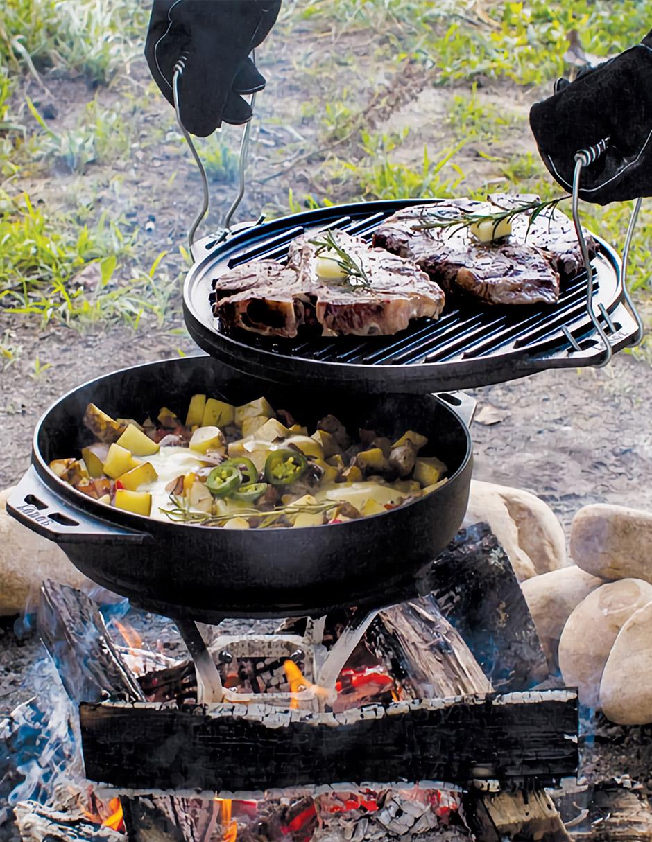 Asador de carbón Wok 4