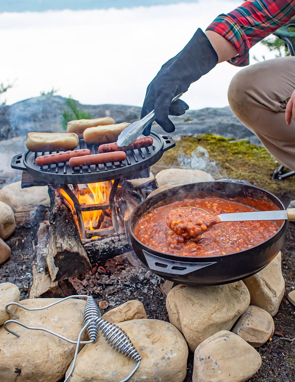 Asador de carbón Wok 5