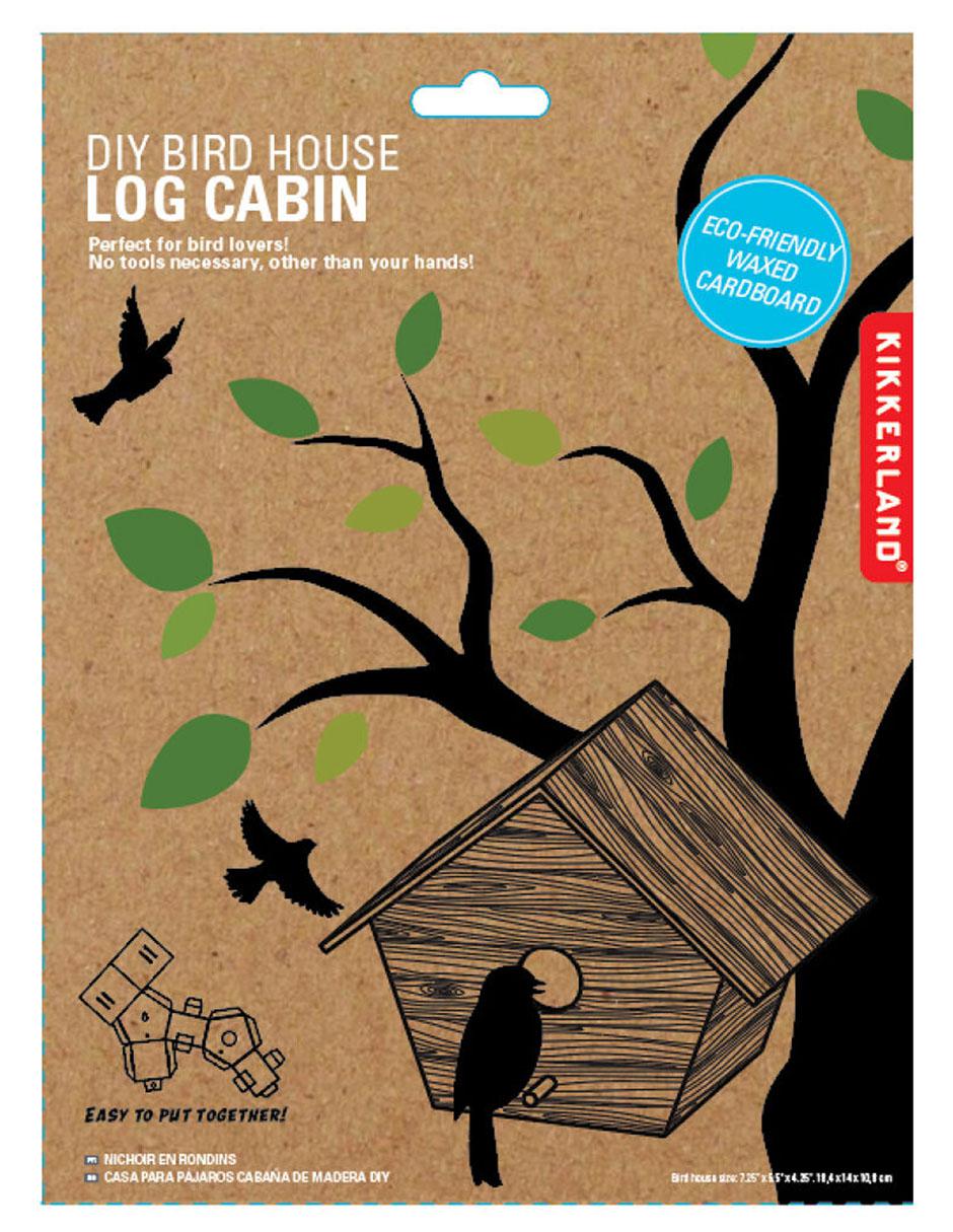 Casa de troncos para pájaros 3