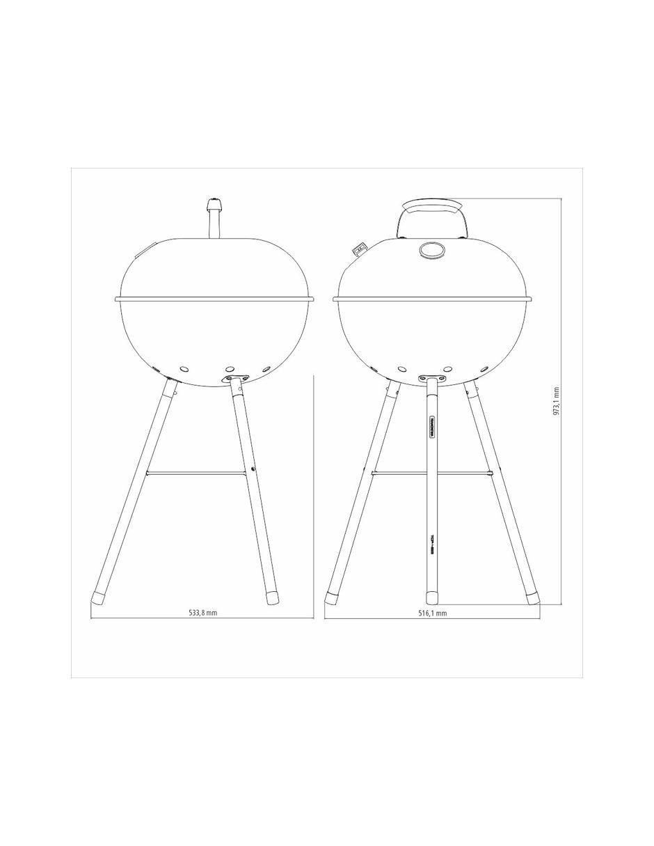 Asador de carbón TCP-450L 5
