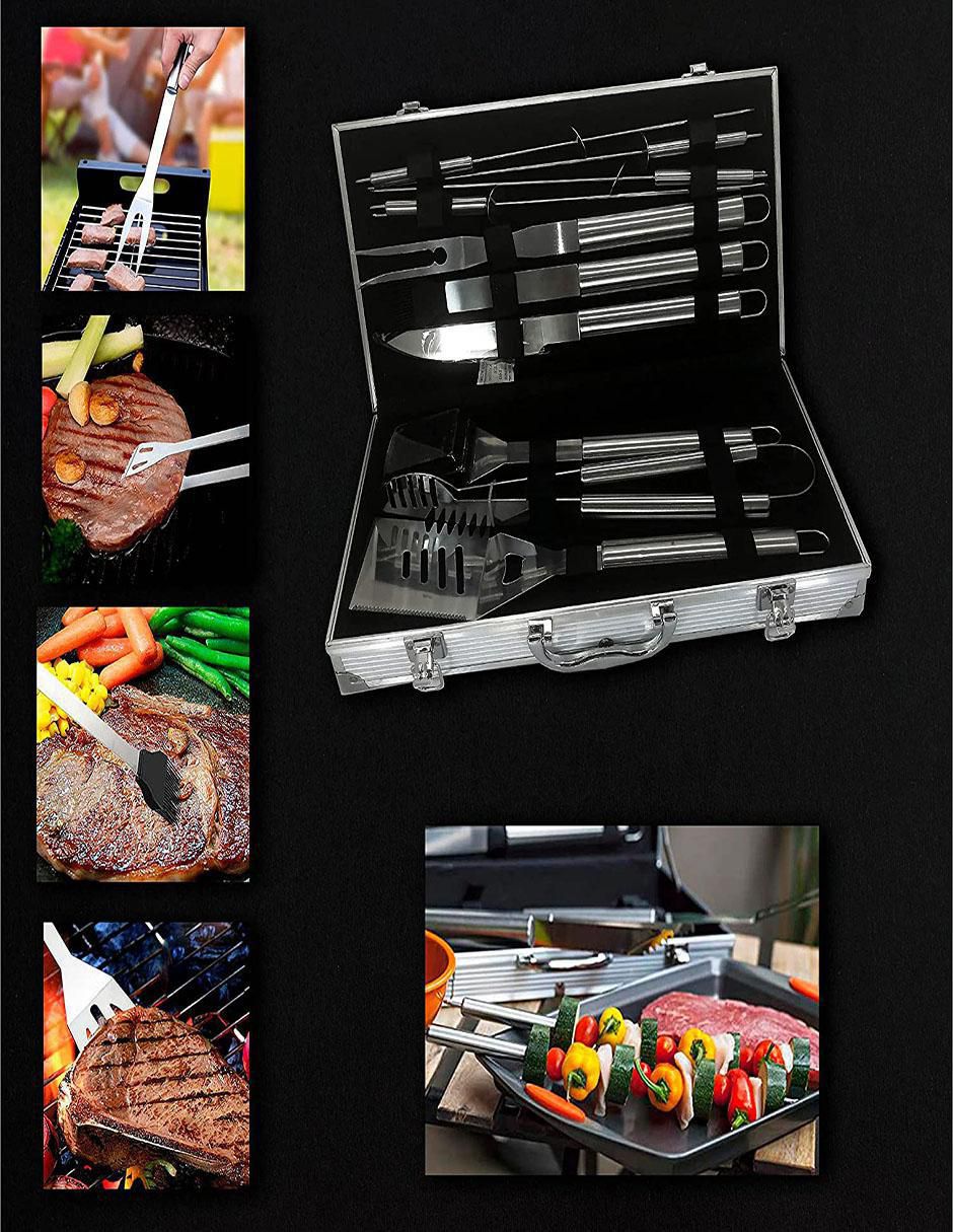 Set utensilios para asar de acero inoxidable 5