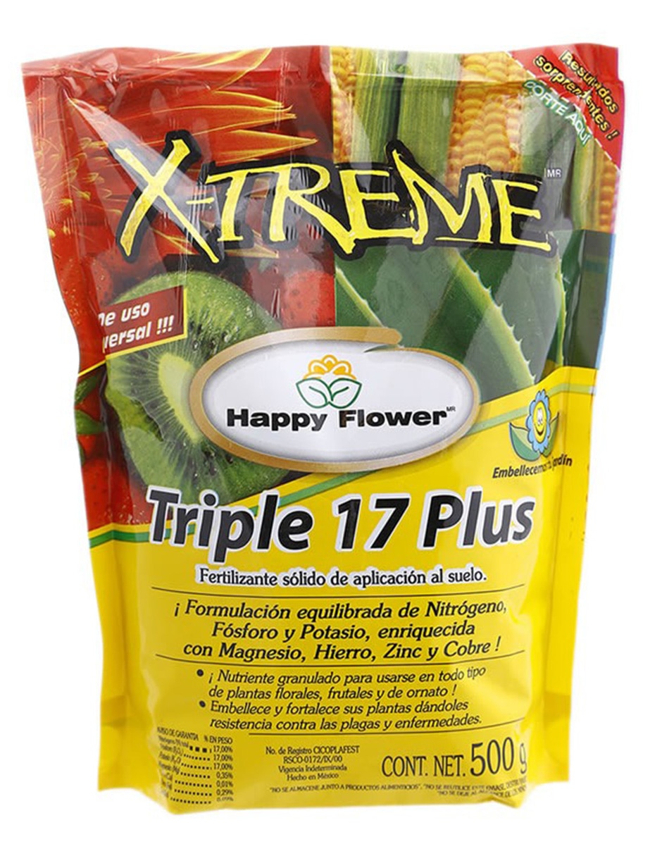 Fertilizante triple 17 gran beneficios para nuestras plantas  