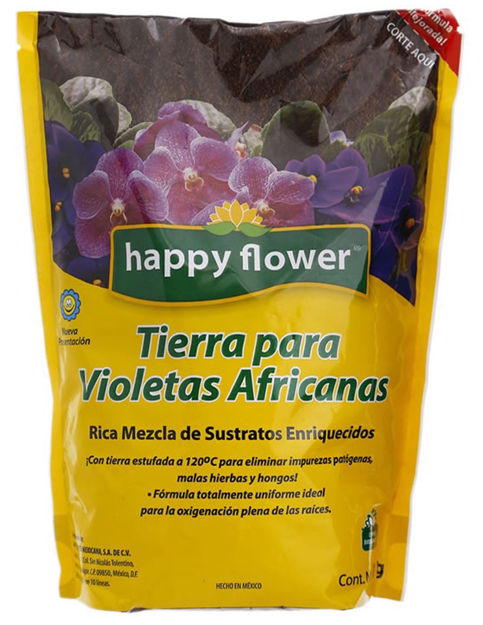 Tierra para Violetas Africanas Happy Flowers 1 Kg